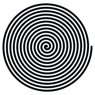 Arşimet spirali. Girdaplar, girdaplar, girdap tasarımı ögesi - stok vektör illüstrasyonu, klip sanatları grafikleri