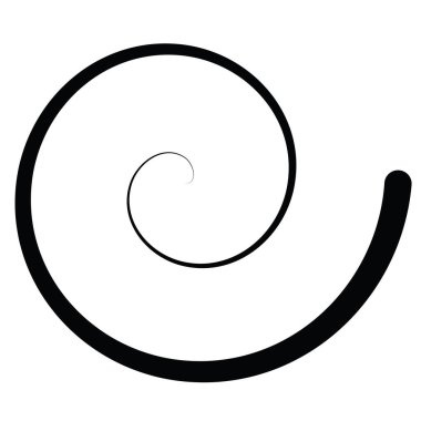 Arşimet spirali. Girdaplar, girdaplar, girdap tasarımı ögesi - stok vektör illüstrasyonu, klip sanatları grafikleri