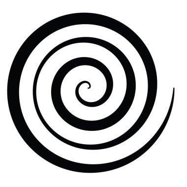 Arşimet spirali. Girdaplar, girdaplar, girdap tasarımı ögesi - stok vektör illüstrasyonu, klip sanatları grafikleri