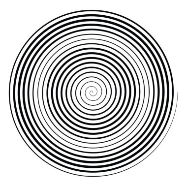 Arşimet spirali. Girdaplar, girdaplar, girdap tasarımı ögesi - stok vektör illüstrasyonu, klip sanatları grafikleri