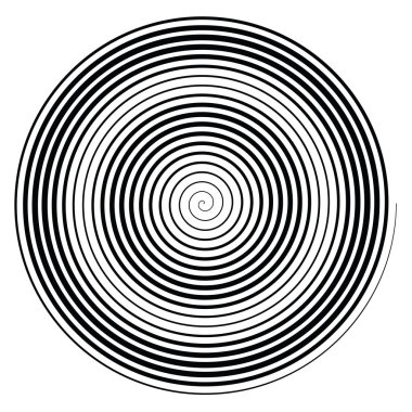 Arşimet spirali. Girdaplar, girdaplar, girdap tasarımı ögesi - stok vektör illüstrasyonu, klip sanatları grafikleri