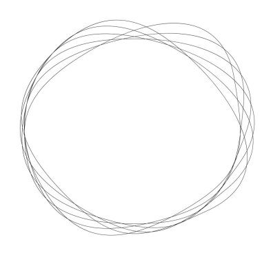 Geometrik dairesel soyut motif, simge, sembol. Radikal, yayılan tasarım elemanı vektörü