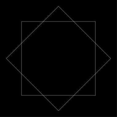 Geometrik dairesel soyut motif, simge, sembol. Radikal, yayılan tasarım elemanı vektörü