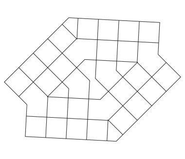 Geometrik ızgara, soyut ayna şeklinde örgü. Örgü, ızgara, çardak desen ögesi