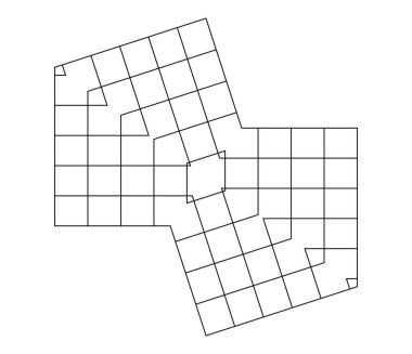 Geometrik ızgara, soyut ayna şeklinde örgü. Örgü, ızgara, çardak desen ögesi