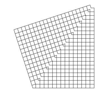 Geometrik ızgara, soyut ayna şeklinde örgü. Örgü, ızgara, çardak desen ögesi