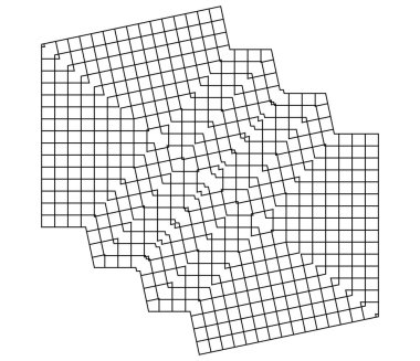 Geometrik ızgara, soyut ayna şeklinde örgü. Örgü, ızgara, çardak desen ögesi