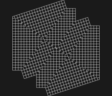 Geometrik ızgara, soyut ayna şeklinde örgü. Örgü, ızgara, çardak desen ögesi