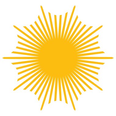 Fiyat flaşı, yıldız patlaması, güneş patlaması simgesi, şekil vektörü - stok vektör illüstrasyonu, klip- sanat grafikleri