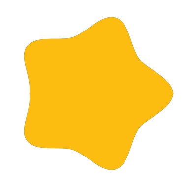 Yıldız simgesi, not, derecelendirme, değerlendirme konseptleri için yıldız sembolü - stok vektör illüstrasyonu, klip- sanat grafikleri