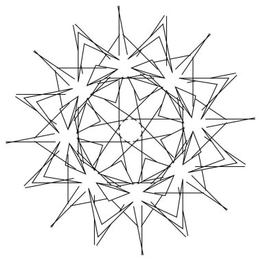 Geometrik soyut simge, sembol motifi