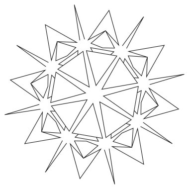 Geometrik soyut simge, sembol motifi