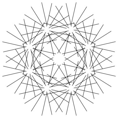 Geometrik soyut simge, sembol motifi