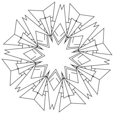 Geometrik soyut simge, sembol motifi