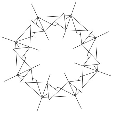 Geometrik soyut simge, sembol motifi