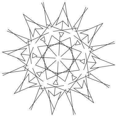 Geometrik soyut simge, sembol motifi