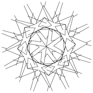 Geometrik soyut simge, sembol motifi