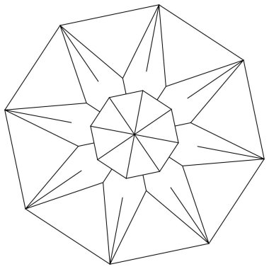 Geometrik soyut simge, sembol motifi