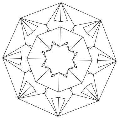 Geometrik soyut simge, sembol motifi