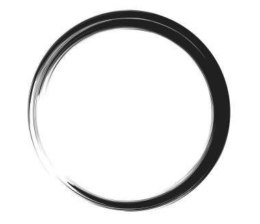 Boya fırçası, boya dairesi elementi - stok vektör illüstrasyonu, klip- sanat grafikleri