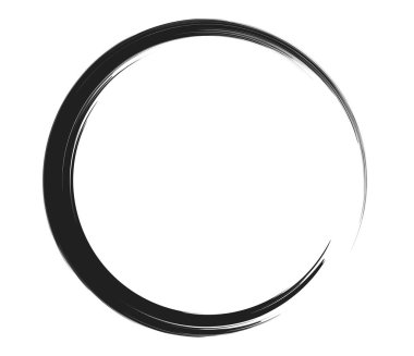 Boya fırçası, boya dairesi elementi - stok vektör illüstrasyonu, klip- sanat grafikleri