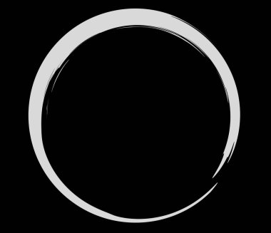 Boya fırçası, boya dairesi elementi - stok vektör illüstrasyonu, klip- sanat grafikleri