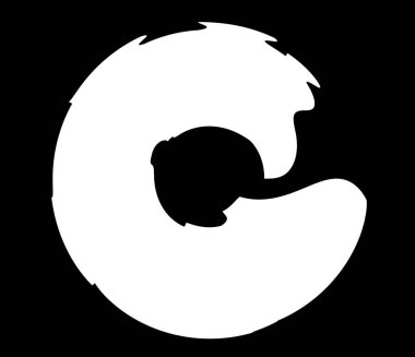 Boya fırçası, boya dairesi elementi - stok vektör illüstrasyonu, klip- sanat grafikleri