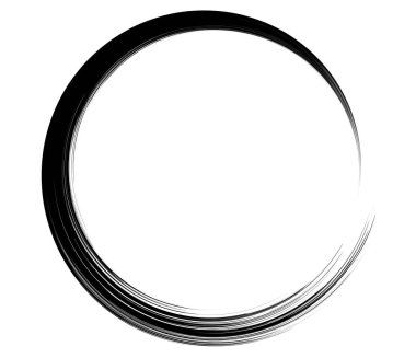 Boya fırçası, boya dairesi elementi - stok vektör illüstrasyonu, klip- sanat grafikleri