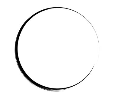 Boya fırçası, boya dairesi elementi - stok vektör illüstrasyonu, klip- sanat grafikleri