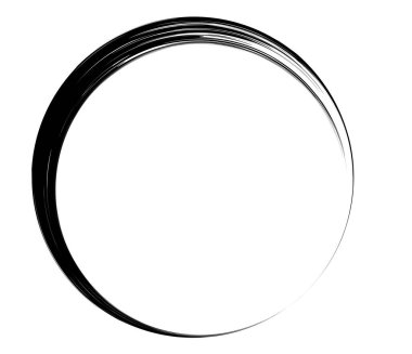 Boya fırçası, boya dairesi elementi - stok vektör illüstrasyonu, klip- sanat grafikleri