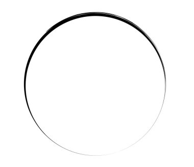 Boya fırçası, boya dairesi elementi - stok vektör illüstrasyonu, klip- sanat grafikleri