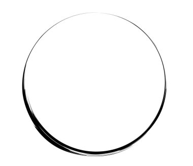 Boya fırçası, boya dairesi elementi - stok vektör illüstrasyonu, klip- sanat grafikleri