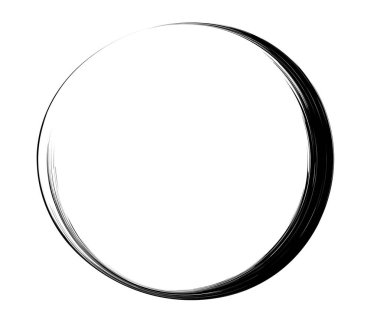 Boya fırçası, boya dairesi elementi - stok vektör illüstrasyonu, klip- sanat grafikleri