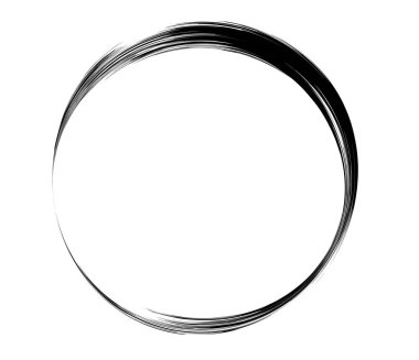 Boya fırçası, boya dairesi elementi - stok vektör illüstrasyonu, klip- sanat grafikleri