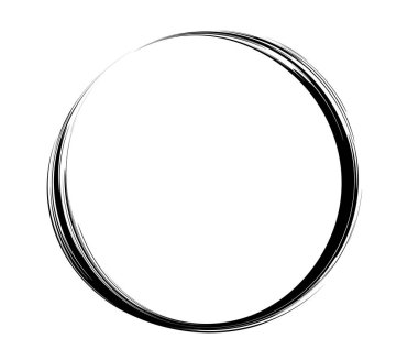 Boya fırçası, boya dairesi elementi - stok vektör illüstrasyonu, klip- sanat grafikleri