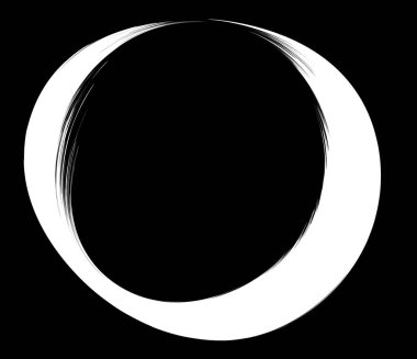 Boya fırçası, boya dairesi elementi - stok vektör illüstrasyonu, klip- sanat grafikleri