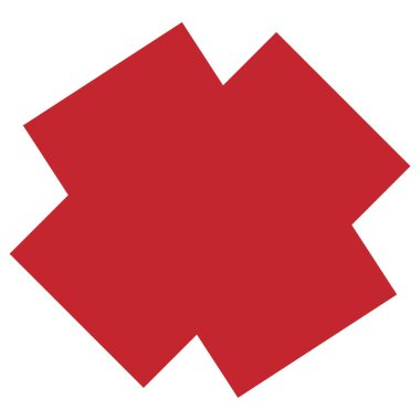 Şekil, sembol, soyut geometriyle simge. Geometrik vektör