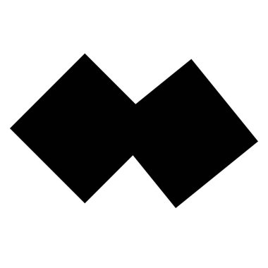 Şekil, sembol, soyut geometriyle simge. Geometrik vektör