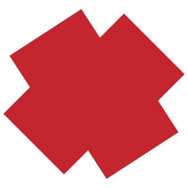 Şekil, sembol, soyut geometriyle simge. Geometrik vektör