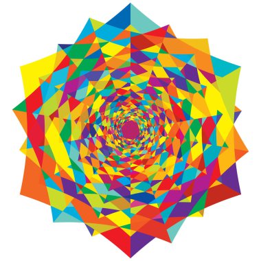 Geometrik, soyut görsel sanat şekli, tasarım ögesi - stok vektör illüstrasyonu, klip- sanat grafikleri