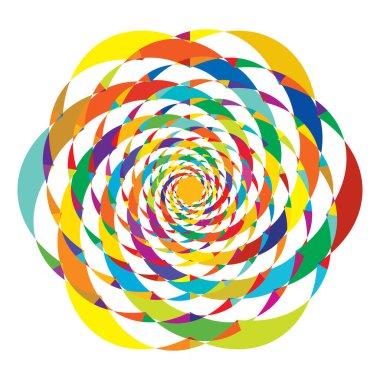 Geometrik, soyut görsel sanat şekli, tasarım ögesi - stok vektör illüstrasyonu, klip- sanat grafikleri