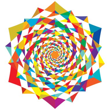 Geometrik, soyut görsel sanat şekli, tasarım ögesi - stok vektör illüstrasyonu, klip- sanat grafikleri