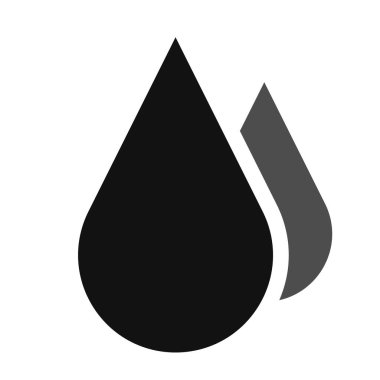 Yağ, yakıt damlası, damlacık ikonu, sembol. Petrol, petrol, dizel sembol - stok vektör illüstrasyonu, klip- sanat grafikleri