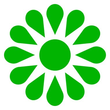 Doğal çiçek, taç yaprağı tasarımı ögesi - stok vektör illüstrasyonu, klip- sanat grafikleri