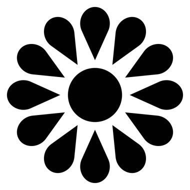 Doğal çiçek, taç yaprağı tasarımı ögesi - stok vektör illüstrasyonu, klip- sanat grafikleri