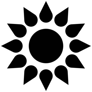 Doğal çiçek, taç yaprağı tasarımı ögesi - stok vektör illüstrasyonu, klip- sanat grafikleri