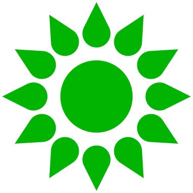 Doğal çiçek, taç yaprağı tasarımı ögesi - stok vektör illüstrasyonu, klip- sanat grafikleri