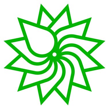 Doğal çiçek, taç yaprağı tasarımı ögesi - stok vektör illüstrasyonu, klip- sanat grafikleri