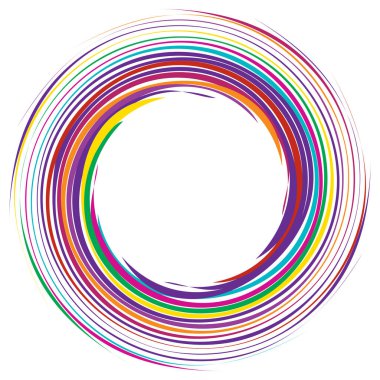 Spiral, girdap, twirl tasarım seti - stok vektör illüstrasyonu, klip-sanat grafikleri