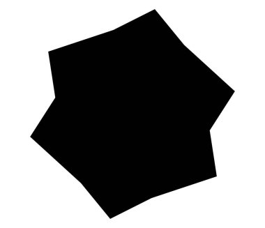 Basit soyut geometrik form (lar), şekil (ler). Rastgele, açısal veteriner tasarım ögesi